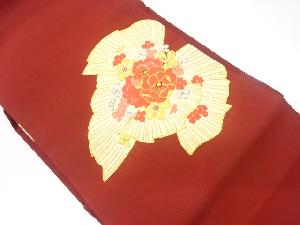 塩瀬花々模様刺繍名古屋帯